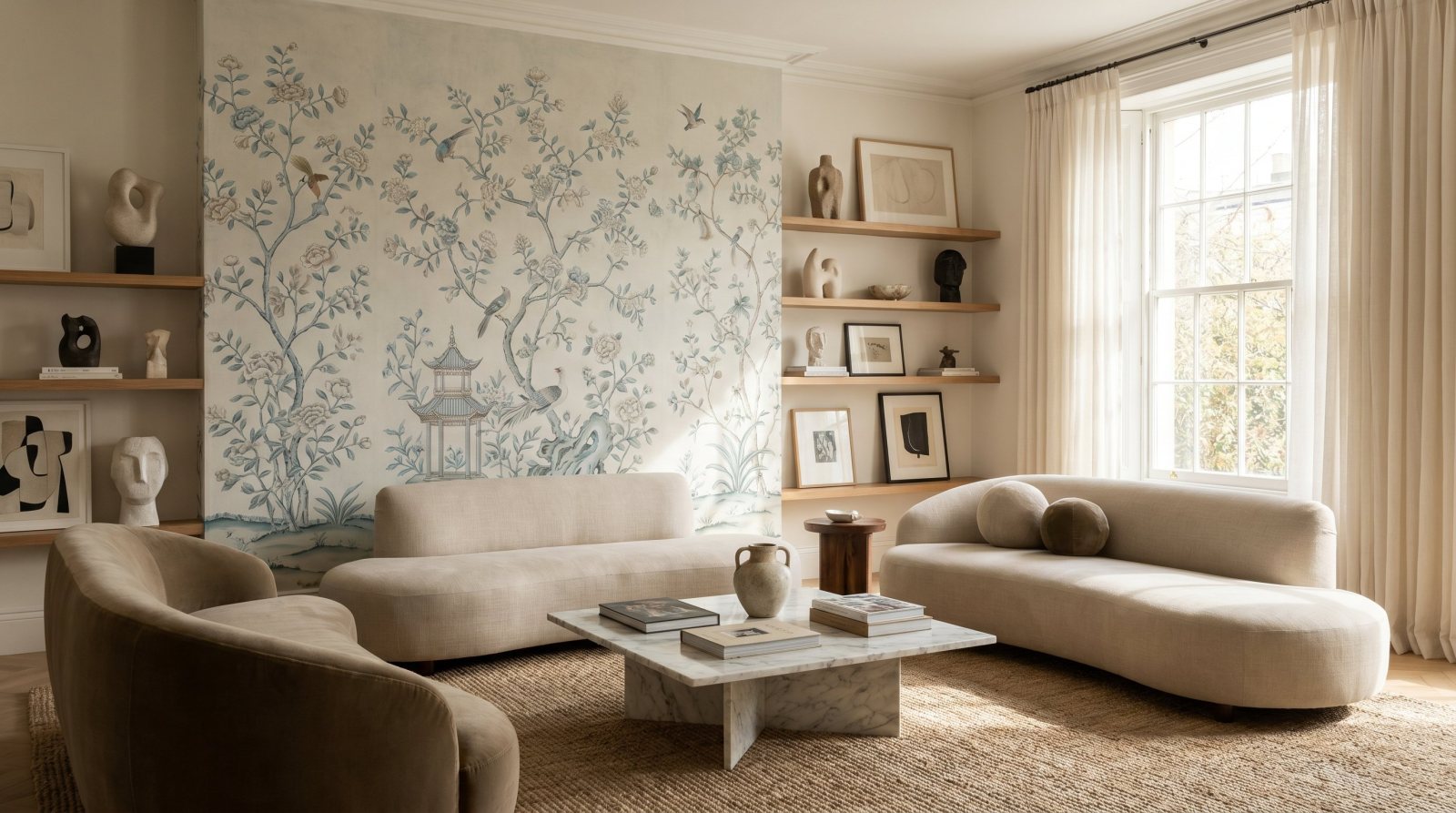 A custom mural on a wall