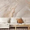 Nude Marble Stone Wall Mural - Self-Adhesive Peel & Stick Wallpaper for Natural Home Decor
