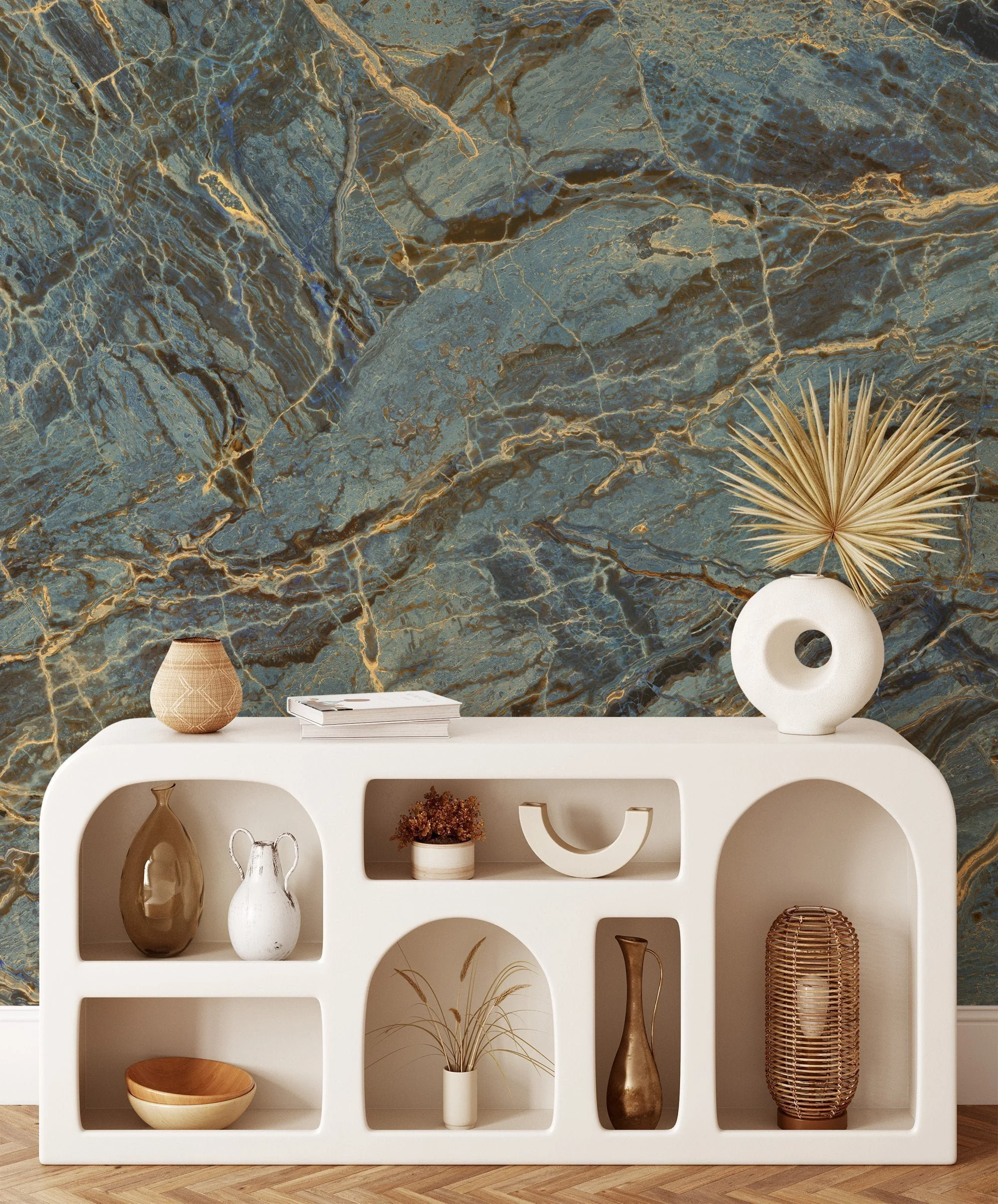 Rustic Charm with Earthy Tones Marble Texture Wallpaper, Wall Mural That Blends Natural Elements with Modern Design