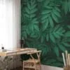 Nature-Inspired Green Leaves Pattern - Self-Adhesive Peel and Stick Botanical Wallpaper to Bring the Outdoors Inside, Removable for Easy Updating