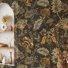 Removable and Durable Vintage Floral Wallpaper with Leaves for a Classic Look in Any Room - Image 9