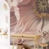 Vibrant Large Flower Design Wallpaper, Peel and Stick Removable Wall Mural for a Bold and Eye-Catching Statement