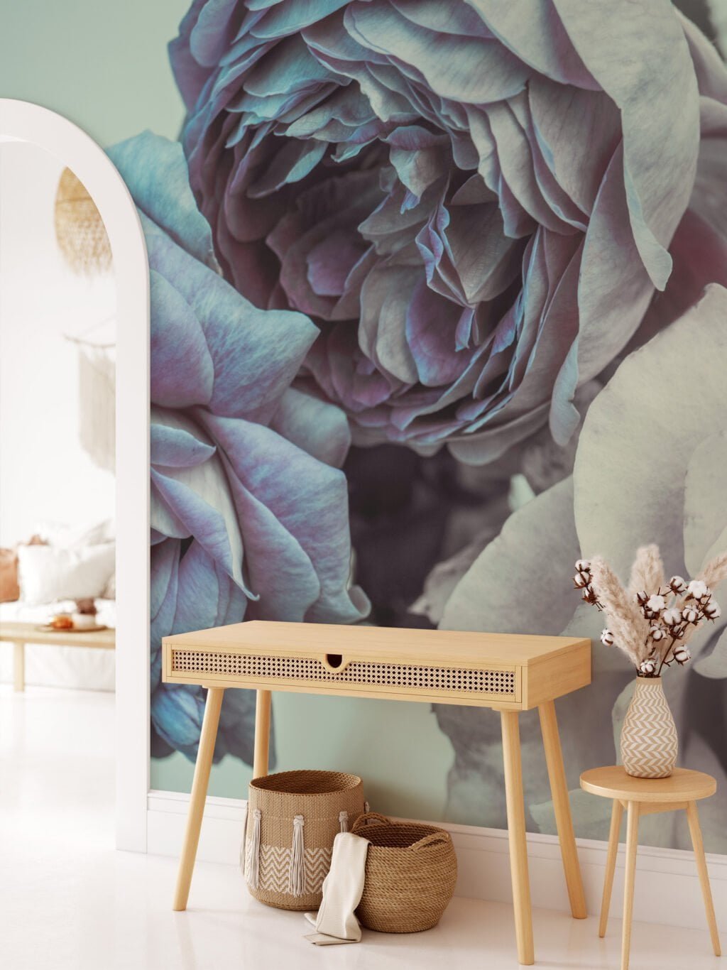 Large Peony Flowers Wallpaper, Bold and Beautiful Peel and Stick Wall Mural, Self Adhesive Removable Wallpaper for a Stunning Statement Wall