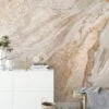 Nude Marble Stone Wall Mural - Self-Adhesive Peel & Stick Wallpaper for Natural Home Decor