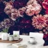Mixed Flowers and Orchids Wallpaper, Tropical and Lively Peel and Stick Wall Mural, Self Adhesive Removable Wallpaper for a Refreshing Home Decor