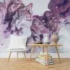 Colorful Ink in Water Wallpaper - Vibrant Liquid Wall Covering for Eye-catching Interior