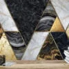 Modern Peel & Stick Black Gold Marble Pattern Wallpaper for a Chic and Stylish Home and Office Decor
