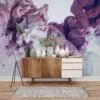 Colorful Ink in Water Wallpaper - Vibrant Liquid Wall Covering for Eye-catching Interior