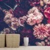 Mixed Flowers and Orchids Wallpaper, Tropical and Lively Peel and Stick Wall Mural, Self Adhesive Removable Wallpaper for a Refreshing Home Decor