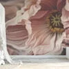 Vibrant Large Flower Design Wallpaper, Peel and Stick Removable Wall Mural for a Bold and Eye-Catching Statement