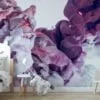Colorful Ink in Water Wallpaper - Vibrant Liquid Wall Covering for Eye-catching Interior
