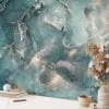 Luxury Green Marble Texture Wallpaper