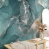 Luxury Green Marble Texture Wallpaper