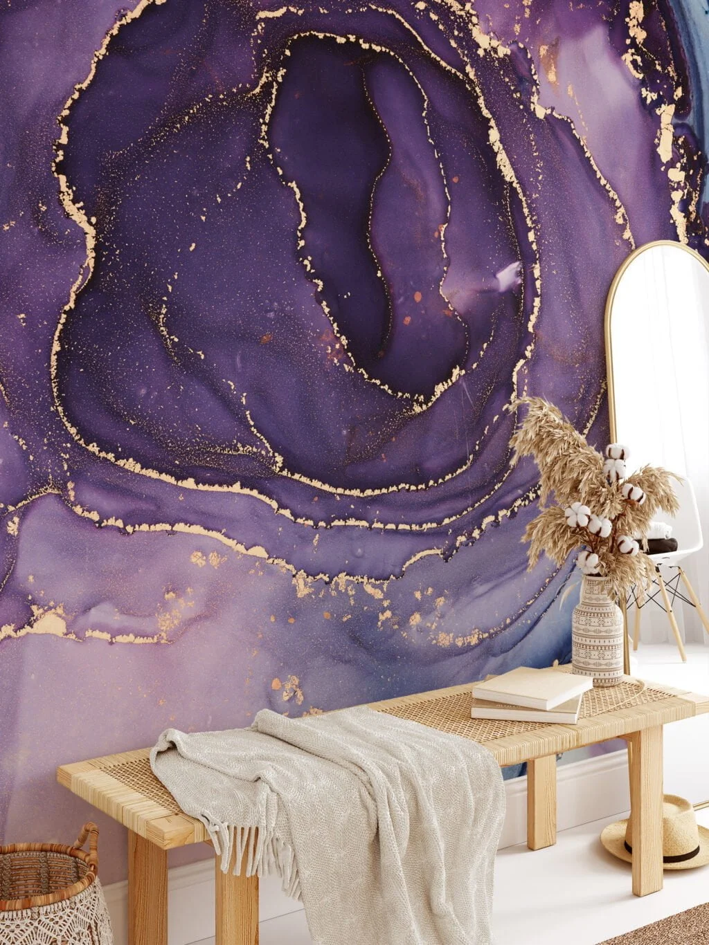 Elevate your walls with our mesmerizing Multicolored Fluid Art Wallpaper