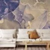Opulent Multicolored Luxe Marble Texture Wallpaper for a Glamorous and Sophisticated Home Decor