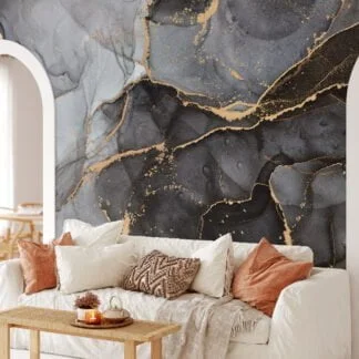 Timeless and Refined Grey Marble Texture Wallpaper for a Classic and Elegant Home Ambiance