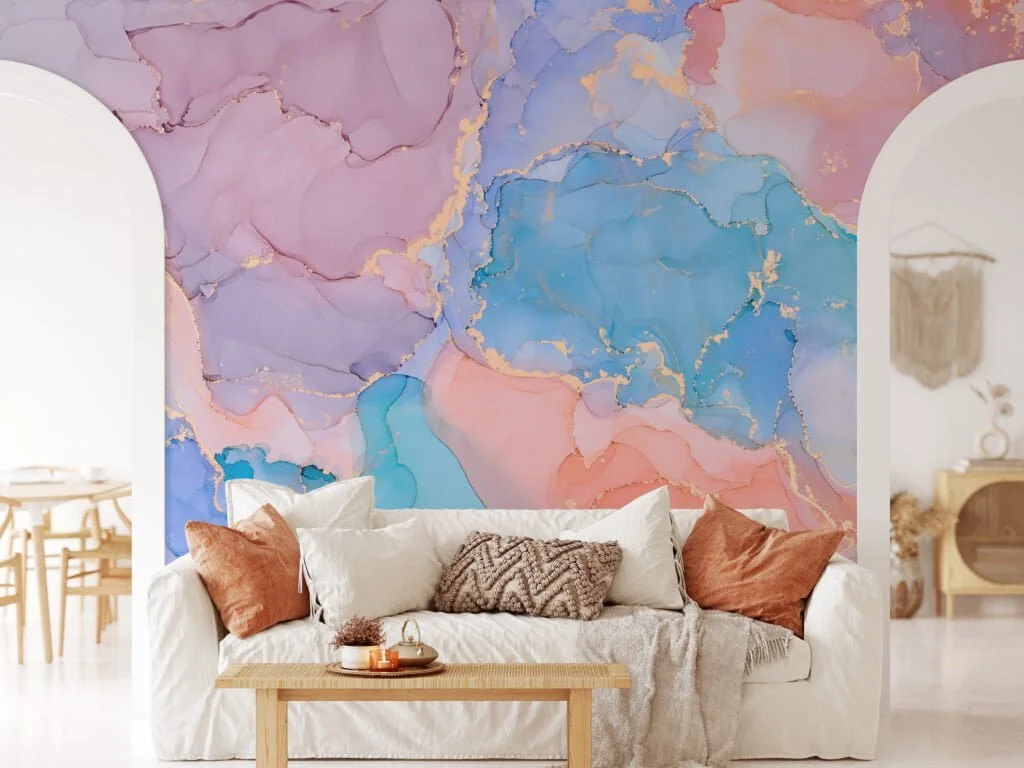 Captivating your walls with Dreamy Colorful Ink Art Wallpaper