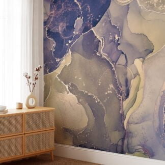 Opulent Multicolored Luxe Marble Texture Wallpaper for a Glamorous and Sophisticated Home Decor