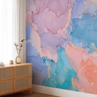 Captivating your walls with Dreamy Colorful Ink Art Wallpaper