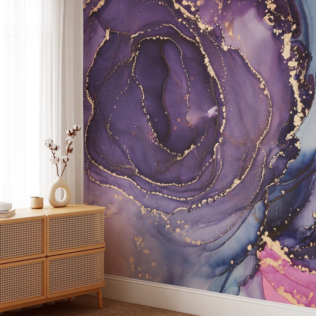 Elevate your walls with our mesmerizing Multicolored Fluid Art Wallpaper