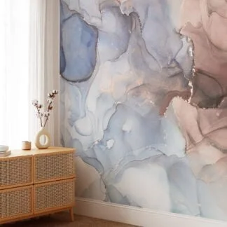 Transform your space into a dreamy oasis with our exquisite Pastel Colored Marble Texture Wallpaper