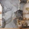 Timeless and Refined Grey Marble Texture Wallpaper for a Classic and Elegant Home Ambiance