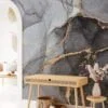 Timeless and Refined Grey Marble Texture Wallpaper for a Classic and Elegant Home Ambiance