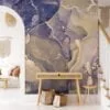 Opulent Multicolored Luxe Marble Texture Wallpaper for a Glamorous and Sophisticated Home Decor