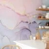 Soft and Subtle Pastel Colors Marble Texture Wallpaper for a Delicate and Elegant Home Ambiance