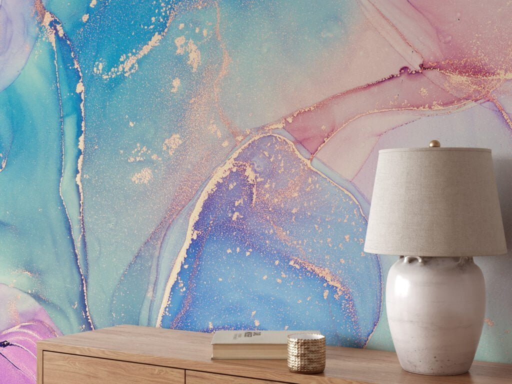 Revamp your walls with our mesmerizing multicolored marble wallpaper. Its dynamic blend of colors and natural patterns will instantly elevate the aesthetics of any room. For hassle-free installation, try our peel and stick pastel wallpaper