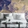 Opulent Multicolored Luxe Marble Texture Wallpaper for a Glamorous and Sophisticated Home Decor