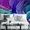 Experience the enchantment of our Mixed Colors Ink Art Wallpaper