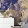 Opulent Multicolored Luxe Marble Texture Wallpaper for a Glamorous and Sophisticated Home Decor