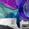 Experience the enchantment of our Mixed Colors Ink Art Wallpaper