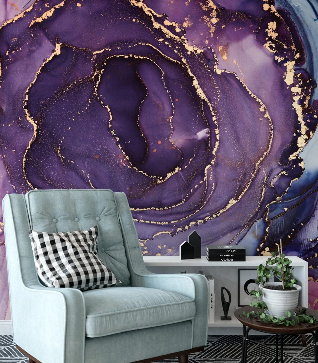 Elevate your walls with our mesmerizing Multicolored Fluid Art Wallpaper