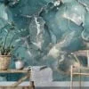 Luxury Green Marble Texture Wallpaper