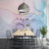 Soft and Subtle Pastel Colors Marble Texture Wallpaper for a Delicate and Elegant Home Ambiance