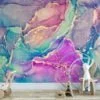 Vivid and Radiant Bright Colored Alcohol Ink Art Wallpaper for a Vibrant and Expressive Home Ambiance