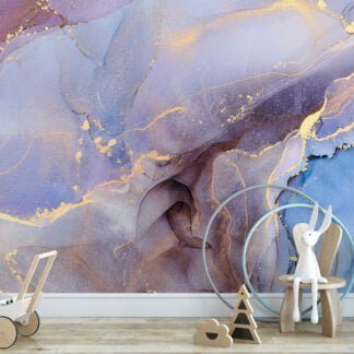 Dreamy and Serene Pastel Colors Alcohol Ink Art Wallpaper for a Calming and Artistic Home Ambiance