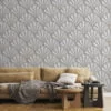 Abstract 3D Sea Shells Pattern Wallpaper, Modern and Elegant, Removable Wall Mural