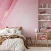 Abstract Modern Pink Shades With A Spark Wallpaper, Geometric Luxury Peel & Stick Wall Mural