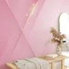 Abstract Modern Pink Shades With A Spark Wallpaper, Geometric Luxury Peel & Stick Wall Mural