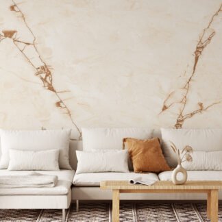 Beige Stone Marble Wallpaper, Luxurious Natural Stone Design Peel & Stick Wall Mural