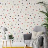 Vintage Style Rhombus Pattern Wallpaper, Modern Geometric Harmony Peel & Stick Wall Mural