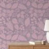 Flat Art Fall Leaves Illustration Wallpaper, Pastel Botanical Elegant Peel & Stick Wall Mural