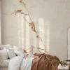 Beige Stone Marble Wallpaper, Luxurious Natural Stone Design Peel & Stick Wall Mural