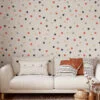 Vintage Style Rhombus Pattern Wallpaper, Modern Geometric Harmony Peel & Stick Wall Mural