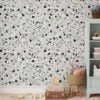 Terrazzo Illustration Wallpaper, Modern Terrazzo Speckle Peel & Stick Wall Mural