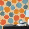 Retro Colored Sea Shells Pattern Wallpaper, Seaside Serenity Peel & Stick Wall Mural
