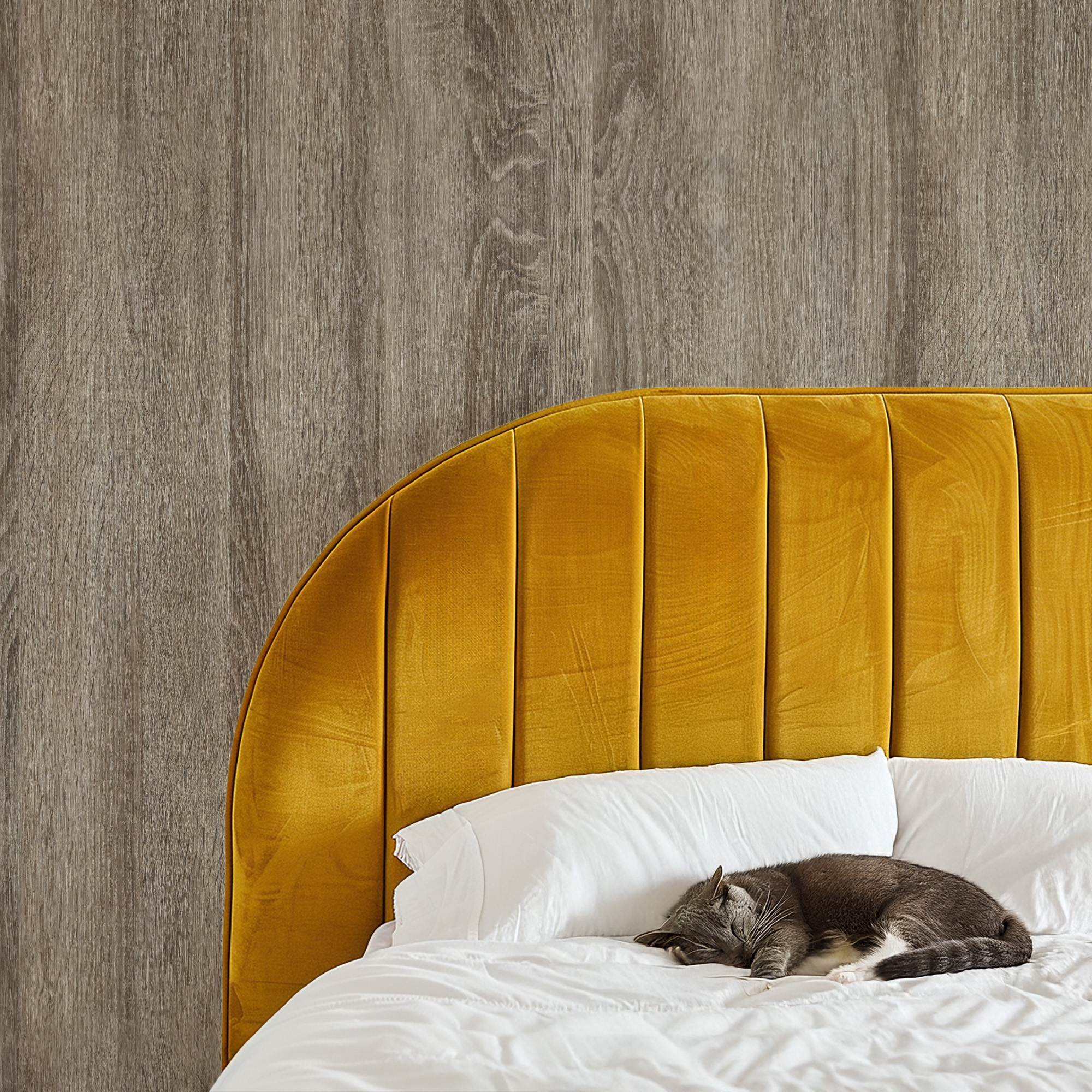 Modern Weathered Oak Vertical Wood Plank Peel and Stick Wallpaper, Light Grey-Brown Driftwood Faux Texture Wall Mural, Coastal Rustic Removable Wallpaper